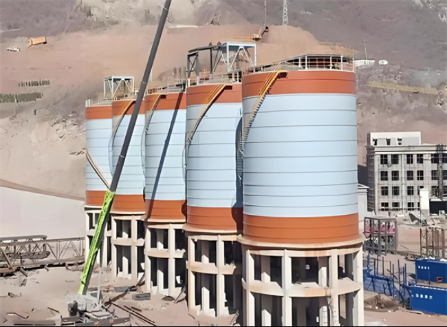 个旧高架钢板仓